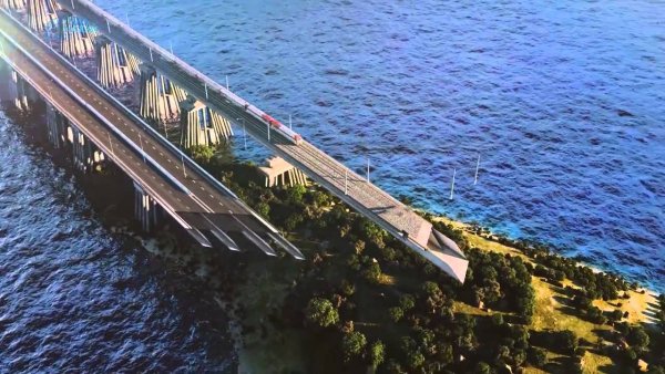 Железная дорога на Крымском мосту выдержит девяти бальные толчки