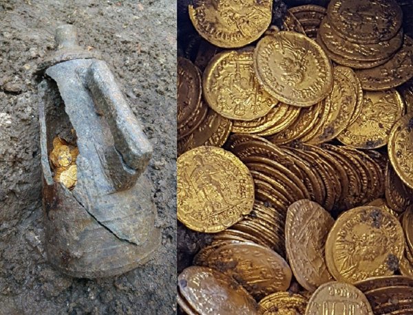 В Италии раскопали амфору с золотыми монетами времен Римской республики