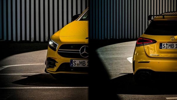 В сети появился новый тизер «заряженного» Mercedes-AMG A35