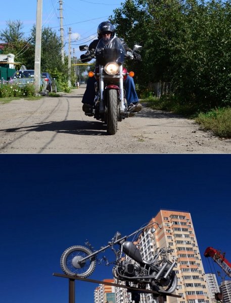 В Ростове появился монумент байкерам
