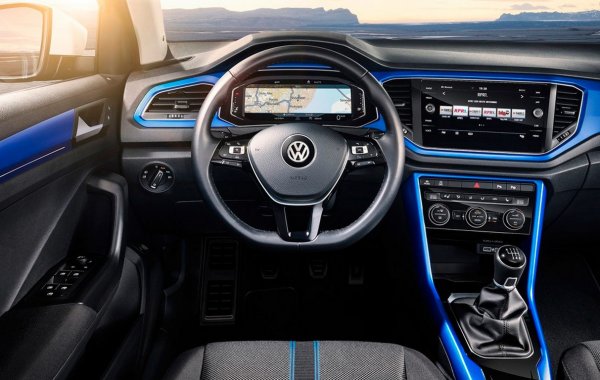 «Заряженный» кроссовер Volkswagen T-Roc показали на видео