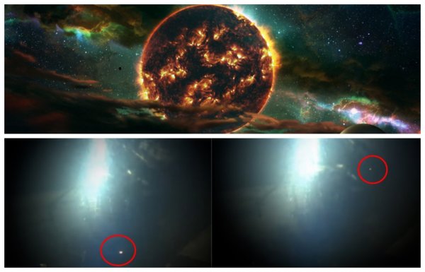 Нибиру уже видно с МКС - Космонавты засняли у Солнца телепортацию планеты Х и полёт  корабля пришельцев